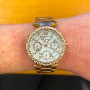 Michael Kors Rose Gold diamond Watch